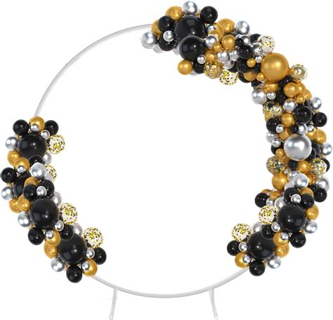 Buy 7ft Round Backdrop Stand,Iron Circle Wedding Arch,Flower Ring Arch ...