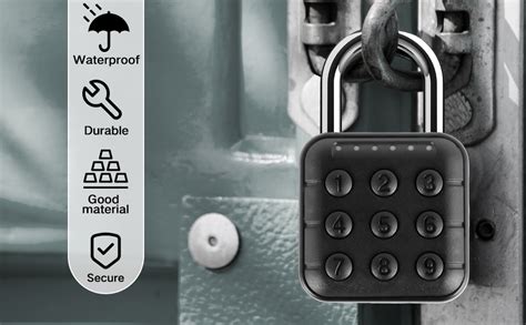 Jukusa 6 Digit Password Locker Lock Aluminum Alloy Code Digital Padlock ...