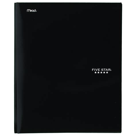 Five Star Pocket and Prong Paper Folder, Black (34675) - Walmart.com