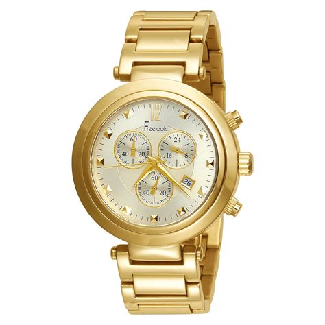 Freelook Unisex HA1136CHMG-3 Cortina Gold Chronograph Watch : Amazon.in ...