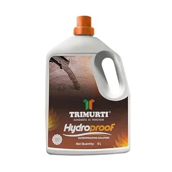 Trimurti Hydroproof Waterproofing Solution – 5 Litre | Integral Liquid ...