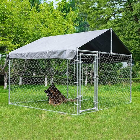Buy HITTITE Large Outdoor Dog Kennel, Heavy Duty Outdoor Fence Dog Cage ...