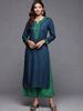 Buy Teal Embroidered Pashmina Wool Straight Kurta Online at Rs.629 | Libas
