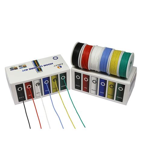 CBAZY™ 22 Gauge Flexible Silicone Wire Hook up Wire Kit (Stranded Wire ...