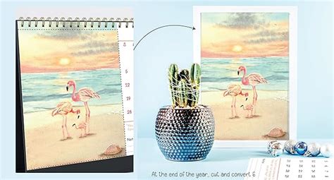 anujarusiya Harmony Desktop Calendar 2026 | Printed Watercolor art with ...