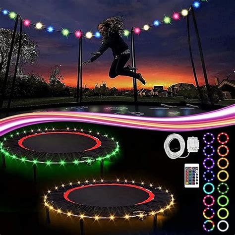 NVJJ LED Trampoline Lights, Remote Control Trampoline Rim LED Light 1 ...