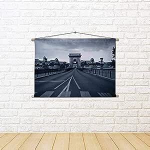 Buy ArtzFolio Chain Bridge at Dusk in Budapest, Hungary Velvet Fabric ...