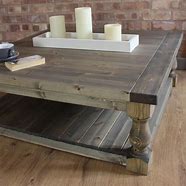 Image result for Unfinished Square Coffee Table
