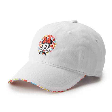 Women's Disney's Minnie Mouse Floral Embroidered Baseball Cap