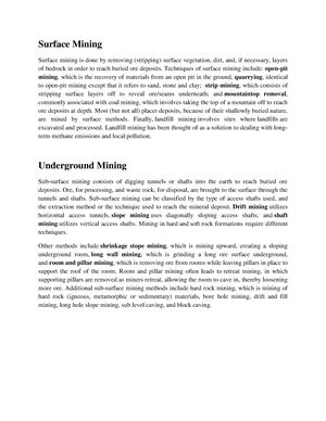 Drilling - Rock Fragmentation - DRILLING 1. Drilling There are two ...