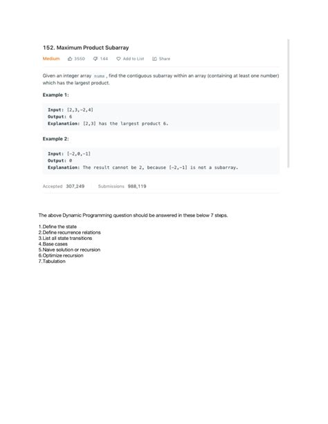 Image result for Maximum Product Subarray C