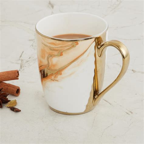 Buy Fiesta-Zeno Yellow Printed Bone China Coffee Mug from Home Centre ...