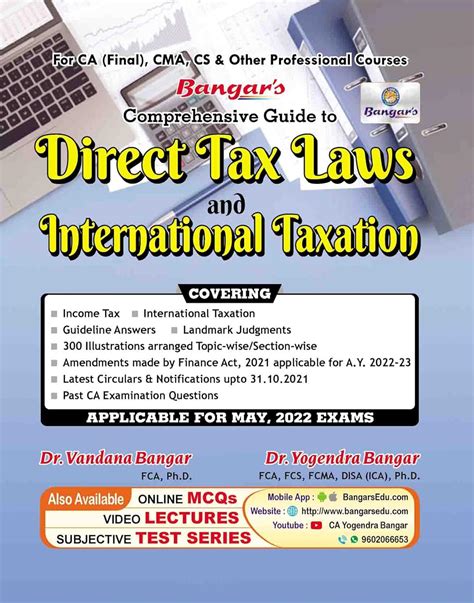Buy Bangar's Comprehensive Guide to Direct Tax Laws & International ...
