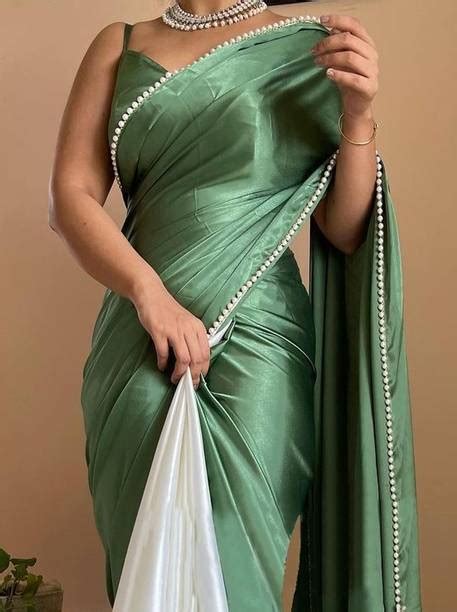 Pista Green Saree - Buy Pista Green Saree online at Best Prices in ...