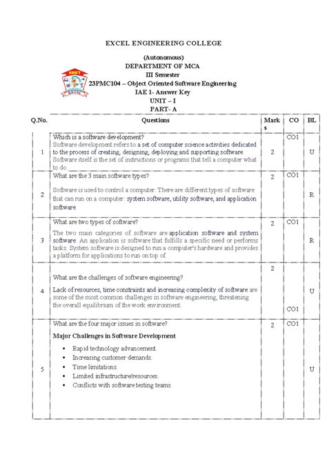 Object Oriented Software Engineering - CCS356 - Comprehensive Notes ...