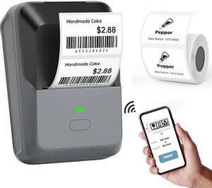 OnlyU Mini Bluetooth Thermal Label Printer for Business & Home Multi ...