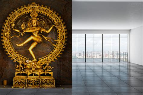 Beautiful Gold Nataraja Statue Wallpaper – Myindianthings