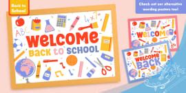 Classroom Activities Back to School Illustrated Posters Pack