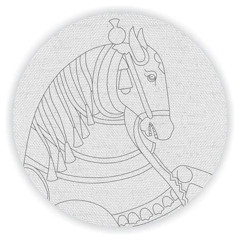 Horse Pre-Marked Canvas– Hobby Decor Pvt Ltd