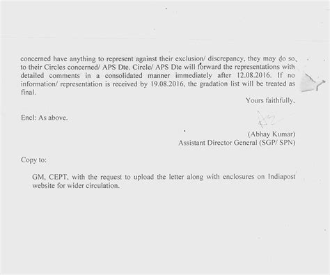 Gradation list of Inspector Posts cadre up to the year 2000 circulated ...