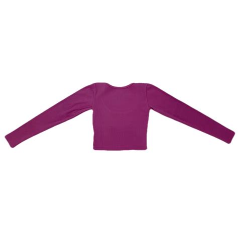 Rib long sleeve pullover【berry】 | INDEA