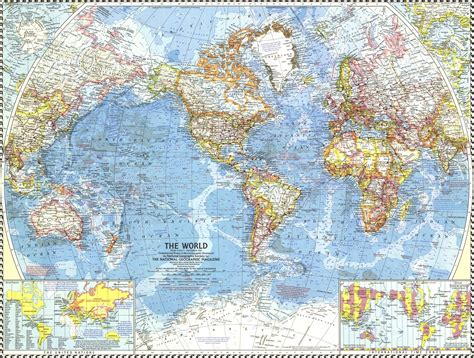 Map Of The World 1960