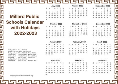 Millard Public Schools Calendar 2024-2025 - Calendars 2025