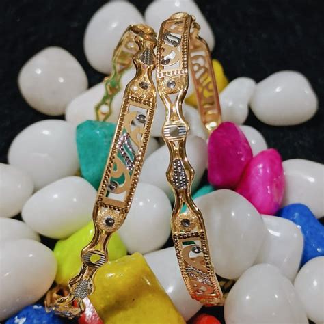 Buy quality 916 Gold CNC Cut Bangle in Ahmedabad