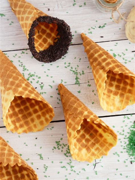 Waffle Ice Cream Cones | my baking saga
