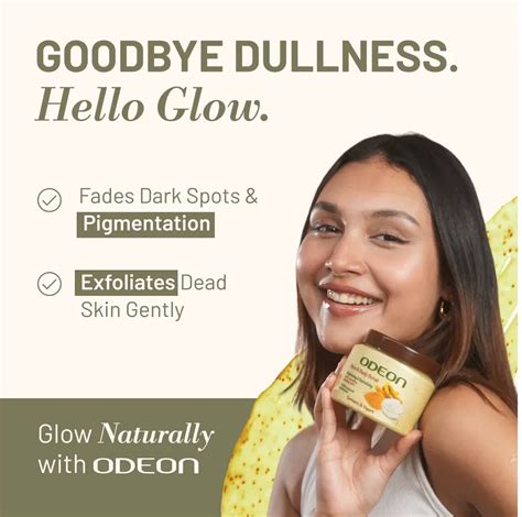 Turmeric & Yogurt & Body Scrub for Brightening & Tan Removal | ODEON