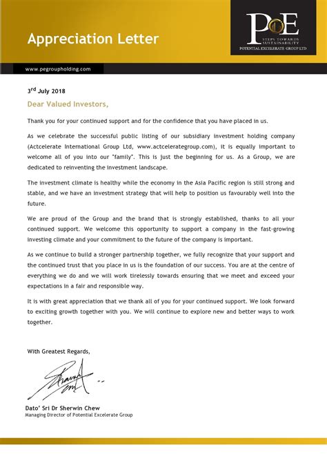 Sample Letter Of Appreciation To School Principal And Staff - Free Word ...