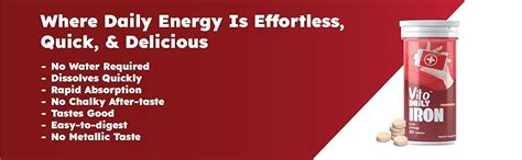 Vito Daily Iron Tablet 19 mg Plant Based Fast Dissolve Tablet, Iron ...