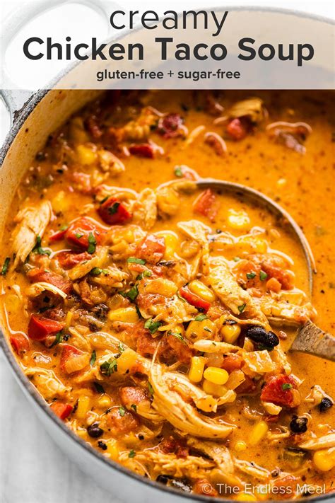 Chicken taco soup – Artofit