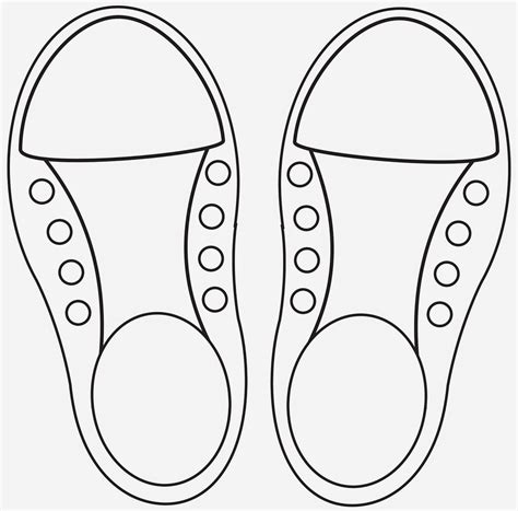 Printable Shoe Template - Educational Printable Activities