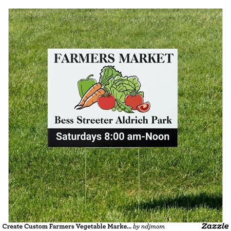 Create Custom Farmers Market Signs for your town | Farmers market booth ...