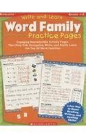 Write-And-Learn: Word Family Practice Pages (Grades 1 - 2) (Activity ...