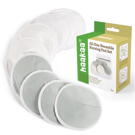 Amazon.com : haakaa Reusable Nursing Pads Washable Breast Pads for ...