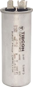 KIING 50 MFD TIBCON Capacitor for Air Conditioner Aluminum Burst Proof ...