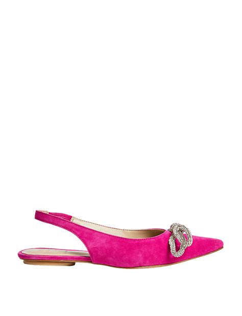 Buy Suede Embellished Bow Slingback Shoes at Marks & Spencer