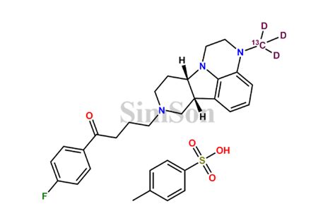 Lumateperone-13C,D3 tosylate salt | CAS No- 1187020-80-9(Un-labelled ...