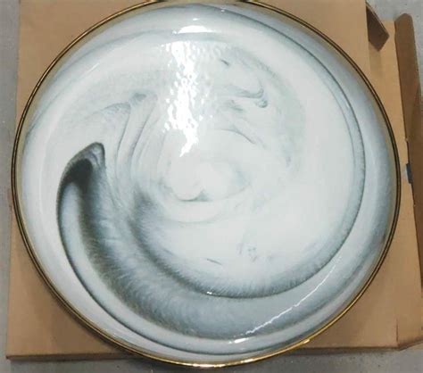 Marble Patterned Ceramic Dinner Plate Grey 10 Inch Online - Premium ...