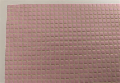 1:24 or 1:12 No Wax Floor Tile: Small Check Pink (7-3/4" x 10-3/8")