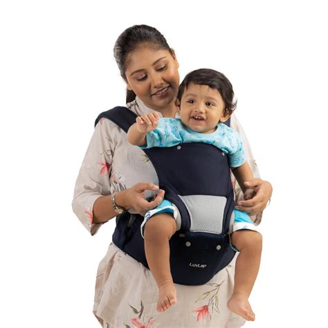 LuvLap Comfy Newborn Baby Carrier with Detachable Hip Seat (3 in 1 ...