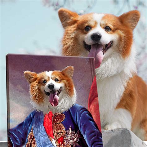 Custom Dog Owner Gifts King Royal Pet Portrait Christ Dog Christmas ...