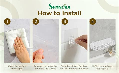 Shynora Self Adhesive Bathroom/Kitchen Storage Organiser Shelf Without ...
