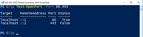 Image result for PowerShell Test Open TCP Port