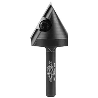 BINSTAK 60 Degree V Groove Router Bit 1/4 Inch Shank, Carbide Insert ...