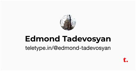 Edmond Tadevosyan — Teletype