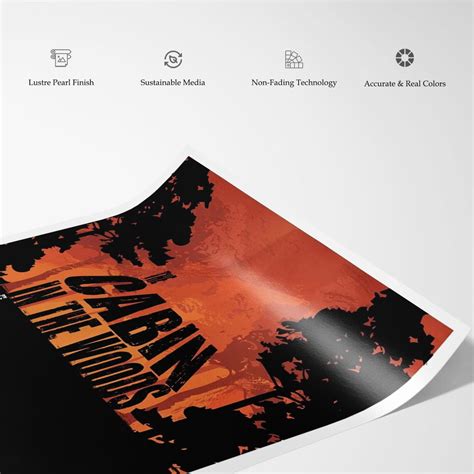 Cabin in the woods Old Movie Poster: Buy Movie Posters Online – Dessine Art