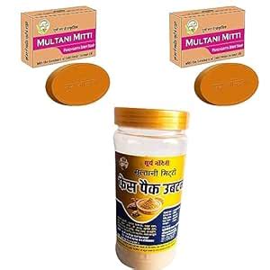 Buy Suryanandini Organic Ayurvedic 2 Multani Mitti Soap & Face Pack ...
